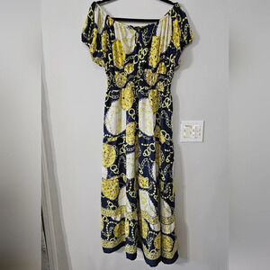 Ana & Rose off the shoulder maxi dress